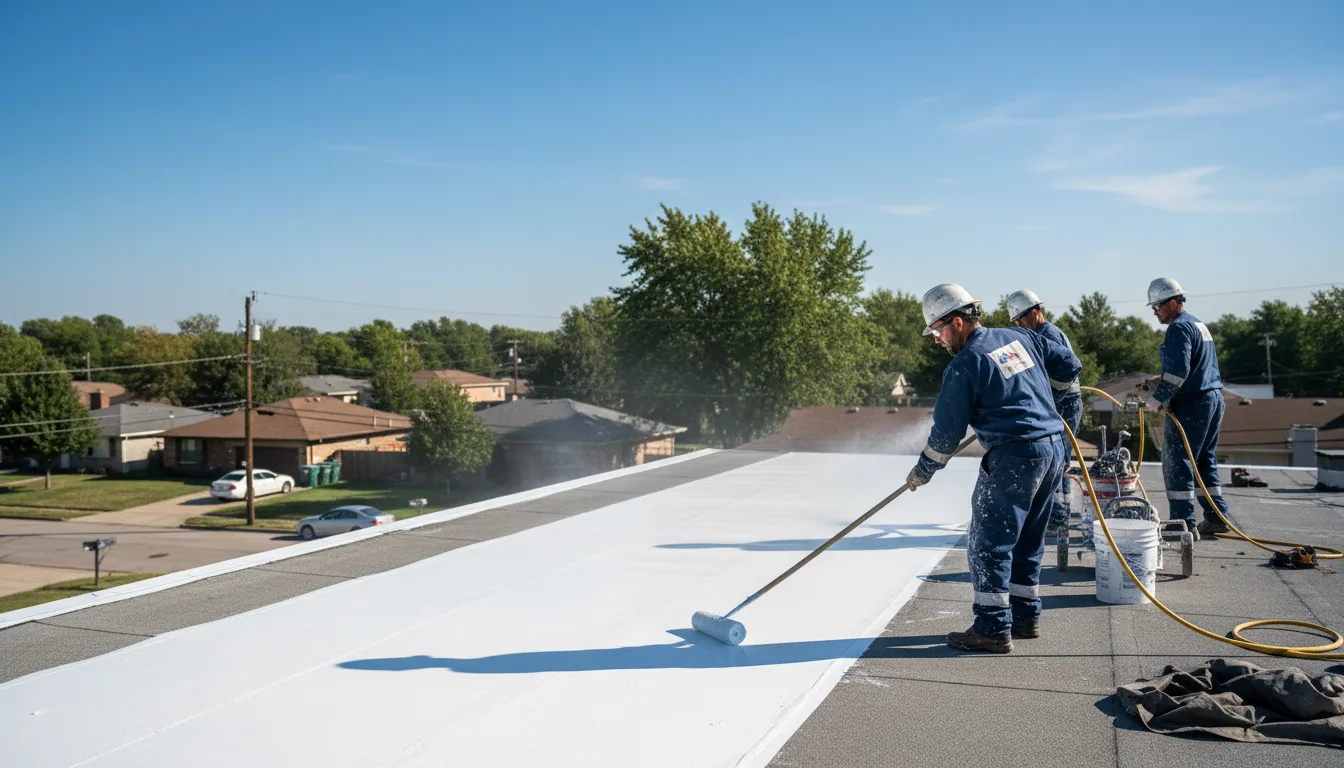 Commercial roof coating in Wallington, NJ near me